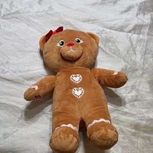 Build a bear workshop Adorable Brown Teddy Bear with Red Accents